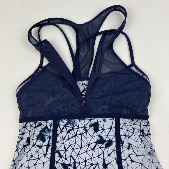LULULEMON Pedal Pace Tank Shirt Star Crushed Silver Fox Deep Navy Athletic Top 4 - Picture 5 of 10